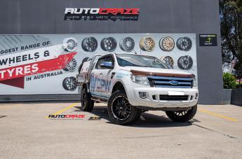 FORD RANGER GD02 MATTE BLACK MILLED ACCENTS